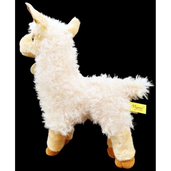 Miyoni By Aurora Standing Plush Llama Soft Cream Stuffed Animal Toy 12" Tall - Picture 11 of 14